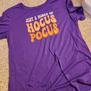 Celebrate It Purple Tee with Orange Hocus Pocus Design
